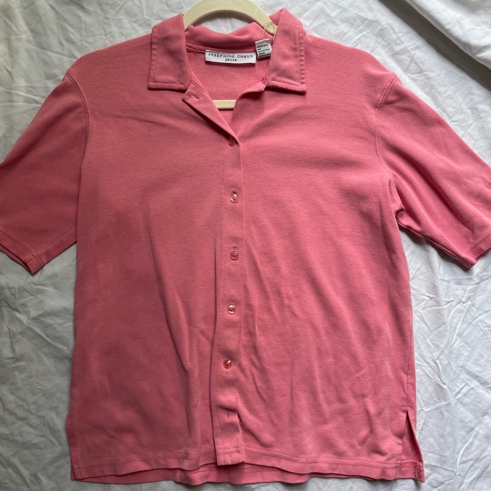 Vintage Button Down collar t shirt